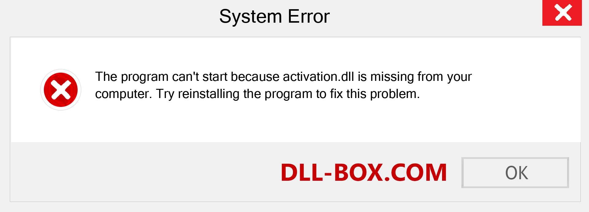  activation.dll file is missing?. Download for Windows 7, 8, 10 - Fix  activation dll Missing Error on Windows, photos, images